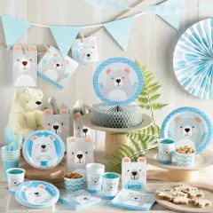 "Happy Birthday" Bear Print Party Decoration Kit
