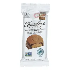 Chocolove Peanut Butter Cups Milk Chocolate - Case of 10/1.2 oz
