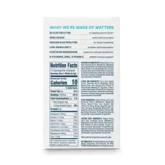 DripDrop Zero Sugar Hydration Powder Vegan Electrolyte Supplements - Watermelon, Lemon Lime, Peach, Passion Fruit - 1.9oz/12ct