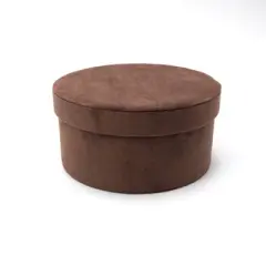Large Velvet Storage Box Brown - Bullseye's Playground&trade;