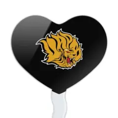 Arkansas at Pine Bluff Primary Logo Heart Love Cupcake Picks Toppers Decoration Set of 6