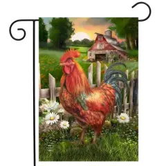 Briarwood Lane Spring Garden Flag 12x18 For Outdoor Sunrise Rooster For Spring Garden Flag Flags For Outside
