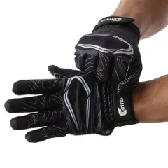 Cutters Game Day Receiver Youth Sports Gloves - Black Topo
