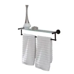 Shelf with Towel Bar Chrome - Organize It All