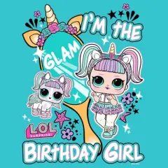 Girl's L.O.L Surprise I'm the Birthday Girl Unicorn T-Shirt