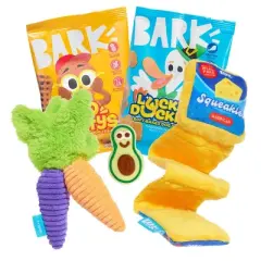 BARK Beg-n-Bag Small Box Dog Plush Toy Set - 5pc