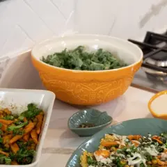 Mason Cash In The Forest Bear Size 24 Mixing Bowl, Ochre, 2.15 Quart