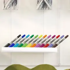 Sharpie 12pk Permanent Markers Brush and Ultra Fine Twin Assorted Colors