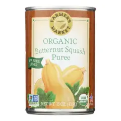 Farmer's Market Organic Butternut Squash - Case of 12/15 oz