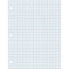 Pacon Graphing Paper, White, 2-sided, 1/4" Quadrille Ruled 8-1/2" x 11", 500 Sheets Per Pack, 2 Packs