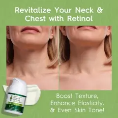 Tree To Tub Neck Firming Cream - Advanced Firming Neck Cream w/Hyaluronic Acid Retinol, Moisturizes & Firms Neck and Chest, Reduces Wrinkles