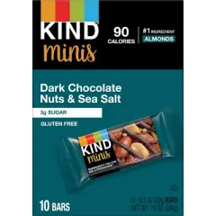 KIND Minis Dark Chocolate Nuts Sea Salt - 7oz/10ct