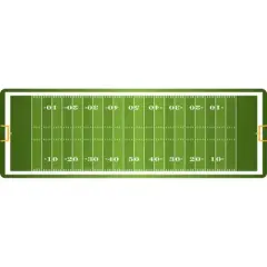 Ashley Productions&reg; The Original Fun Mat&trade;, Mat Runner, 15.5" x 47", Football Field