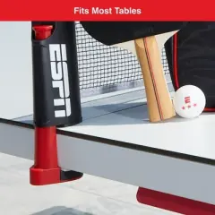ESPN Ping Pong Set Includes Ping Pong Balls, Ping Pong Paddles, Portable Ping Pong Net and Travel Case (ES-PP220.EXv24)