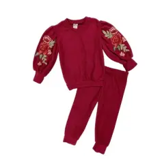 Girls Be Bold Floral Jogger Set - Mia Belle Girls