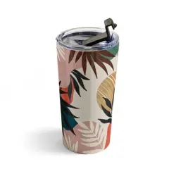 Marta Barragan Camarasa Modern tropical sunrise G Travel Mug 20 oz Stainless Steel Travel Mug - Deny Designs