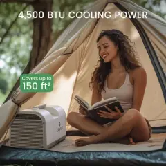 4500 BTU 3-in-1 Portable Air Conditioner for Tent, Camping & RV with Dehumidifier and Remote Control