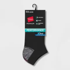 Hanes Premium Performance Women's Lightweight 6pk No Show Athletic Socks 5-9