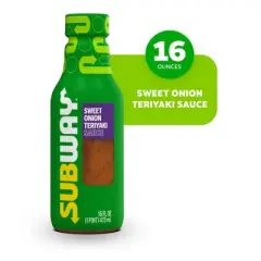 Subway Sweet Onion Teriyaki Sauce, 16 fl oz (Pack of 3)