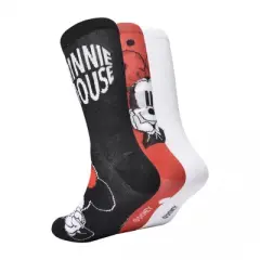Womens Minnie Mouse Dream of Dots Crew Socks 3-Pair Box Set