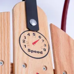 Lehman's Racer Amish Made Old Fashioned Solid Oak Steel Runner Sled