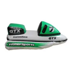 Swimline 51" Inflatable Water Sports GTX Wet Ski Swimming Pool Ride on Float - Green/White