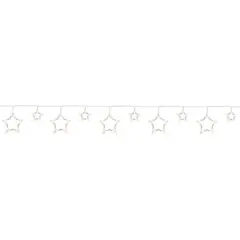Northlight LED Lighted Twinkle Star Christmas Lights - 9.25' White Wire - 10ct