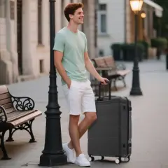 Merax 3-Piece ABS Hardshell Spinner Luggage Set