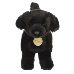 Aurora Miyoni 10" Black Labrador Black Stuffed Animal