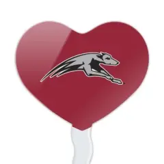 University of Indianapolis Primary Logo Heart Love Cupcake Picks Toppers Decoration Set of 6