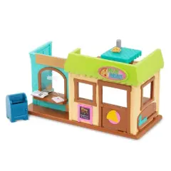 Li'l Woodzeez Post'n Pizza Shop and Post Office Figurine Playset