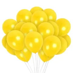 Treasures Gifted Pearlescent Yellow Balloons - 12 Inch Latex Balloons - 36 Pack