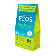 ECOS Free & Clear Laundry Detergent Packs - 52ct