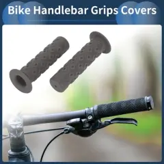 Unique Bargains Bike Handlebar Grips Covers 4.72" Gray 1 Pair