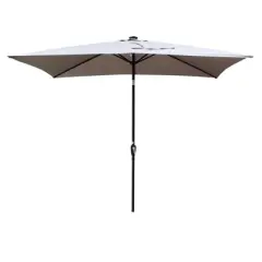 DSVIMOY Patio Umbrellas, Outdoor Umbrella with Crank and Push Button Tilt for Garden Backyard Pool Swimming Pool, 71.65*5.51*5.51