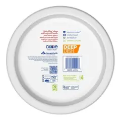 Dixie Ultra 9" Deep Dish Paper Plates - 28oz/18ct