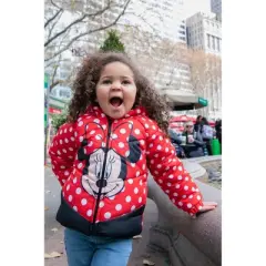Disney Minnie Mouse Girls Winter Coat Puffer Jacket Toddler