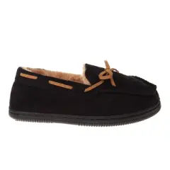 Beverly Hills Polo Club Boys Moccasins Slippers: Unisex Indoor/Outdoor House Shoes with Anti-Slip Sole (Little Kid/ Big Kid)