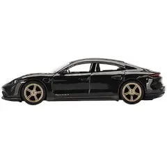 Porsche Taycan Turbo S Volcano Gray Metallic Limited Edition to 1800 pieces 1/64 Diecast Model Car by True Scale Miniatures