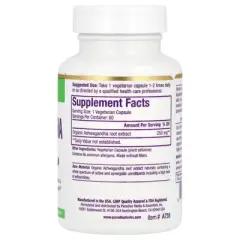 Paradise Herbs Ashwagandha Extract, 60 Vegetarian Capsules (250 mg per Capsule)