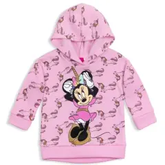 Disney Minnie Mouse Girls Fleece Pullover Hoodie and Pants Outfit Set Little Kid 