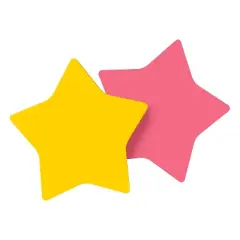 Post-it Die-Cut Shaped Notepads 2.6" x 2.6" Assorted Colors Star-Shaped 7350-STR