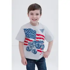 Monster Jam Grave Digger July 4th Matching Family T-Shirt Toddler