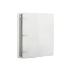 JAM Paper Standard 2" 3-Ring Flexible Poly Binder Clear 820T2CL