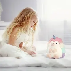 FAO Schwarz Glow Brights Toy Plush LED with Sound Hedgicorn 15" Stuffed Animal
