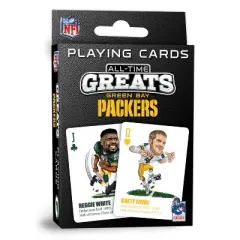 MasterPieces Officially Licensed NFL Green Bay Packers All-Time Greats Playing Cards - 54 Card Deck