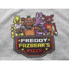 Five Nights At Freddy's Character Pixel Art Boy's Heather Gray Sweatshirt