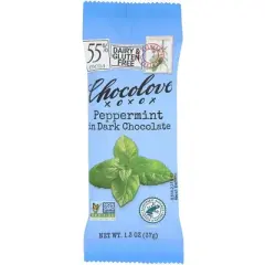 Chocolove Peppermint in Dark Chocolate Bar - 12 bars, 1.3 oz each