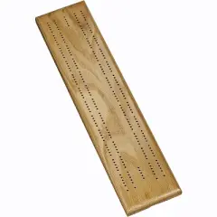 WE Games Competition Cribbage Set (Made in USA) - Solid Wood Sprint 2 Track Board with Metal Pegs