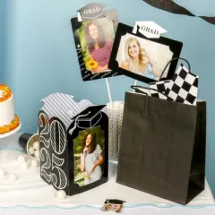 Big Dot of Happiness Graduation Cheers - Graduation Party Picture Centerpiece Sticks - Photo Table Toppers - 15 Pieces